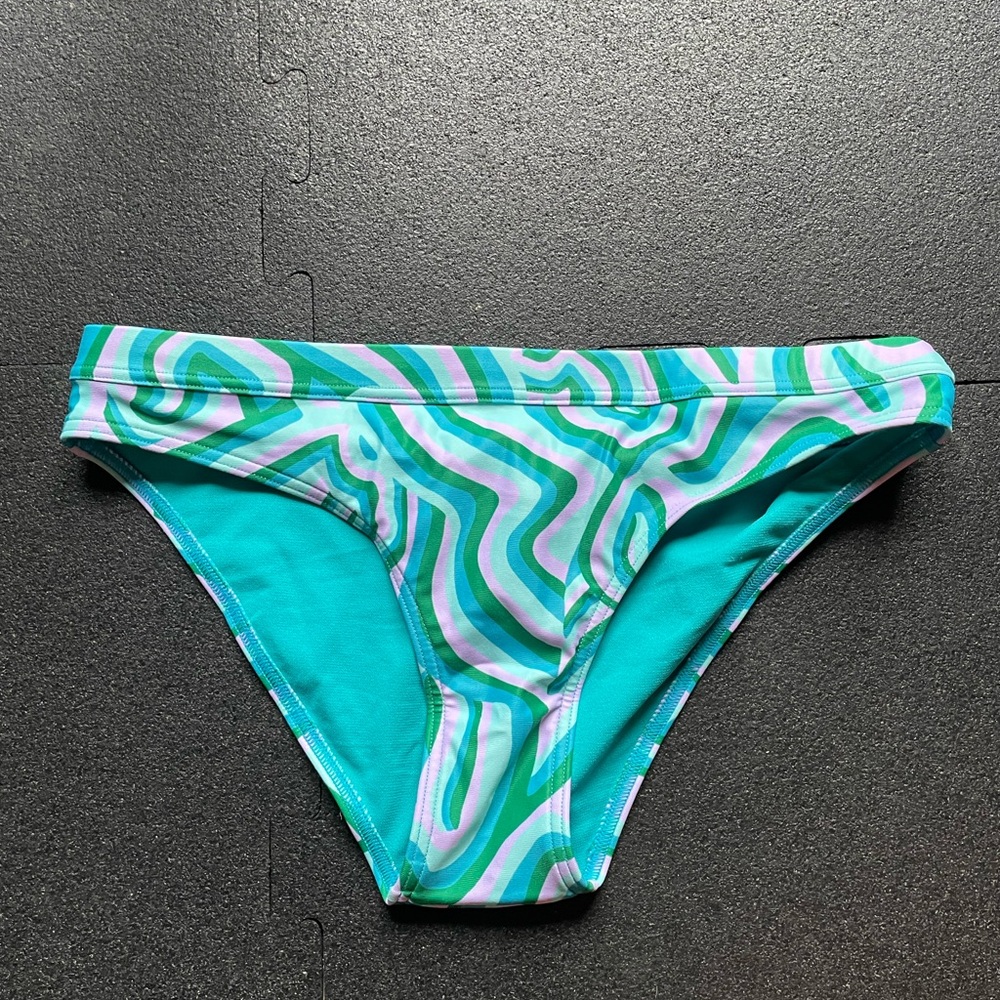 Sporti Women's Green and Pink Swim Bottom NWOT